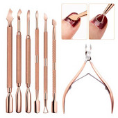 Gurač zanoktica od nehrđajućeg čelika Turpije za nokte Gel lak Uklanjanje Njega manikure Utor Čišćenje alata za nokte