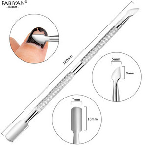 Gurač zanoktica od nehrđajućeg čelika Turpije za nokte Gel lak Uklanjanje Njega manikure Utor Čišćenje alata za nokte