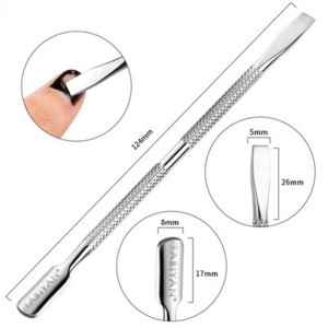 Gurač zanoktica od nehrđajućeg čelika Turpije za nokte Gel lak Uklanjanje Njega manikure Utor Čišćenje alata za nokte