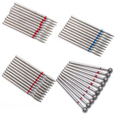 10pc/Set Dijamantno svrdlo za nokte Električna glodala za pedikuru Turpije za manikuru Alat za brušenje zanoktica Dodaci za nokte