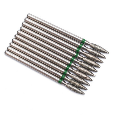 10pc/Set Dijamantno svrdlo za nokte Električna glodala za pedikuru Turpije za manikuru Alat za brušenje zanoktica Dodaci za nokte