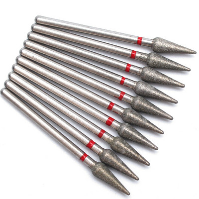 10pc/Set Dijamantno svrdlo za nokte Električna glodala za pedikuru Turpije za manikuru Alat za brušenje zanoktica Dodaci za nokte