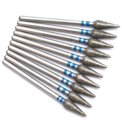 10pc/Set Dijamantno svrdlo za nokte Električna glodala za pedikuru Turpije za manikuru Alat za brušenje zanoktica Dodaci za nokte