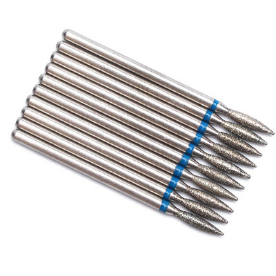 10pc/Set Dijamantno svrdlo za nokte Električna glodala za pedikuru Turpije za manikuru Alat za brušenje zanoktica Dodaci za nokte