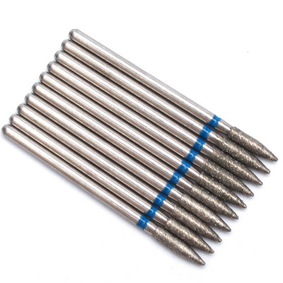 10pc/Set Dijamantno svrdlo za nokte Električna glodala za pedikuru Turpije za manikuru Alat za brušenje zanoktica Dodaci za nokte