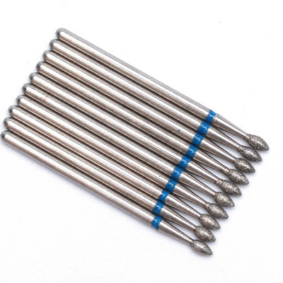 10pc/Set Dijamantno svrdlo za nokte Električna glodala za pedikuru Turpije za manikuru Alat za brušenje zanoktica Dodaci za nokte