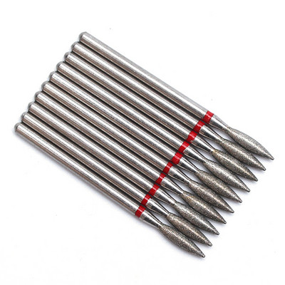 10pc/Set Dijamantno svrdlo za nokte Električna glodala za pedikuru Turpije za manikuru Alat za brušenje zanoktica Dodaci za nokte