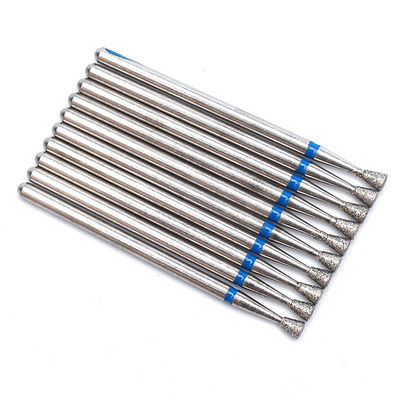 10pc/Set Dijamantno svrdlo za nokte Električna glodala za pedikuru Turpije za manikuru Alat za brušenje zanoktica Dodaci za nokte