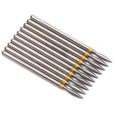 10pc/Set Dijamantno svrdlo za nokte Električna glodala za pedikuru Turpije za manikuru Alat za brušenje zanoktica Dodaci za nokte