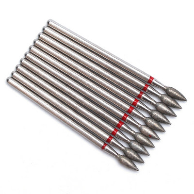 10pc/Set Dijamantno svrdlo za nokte Električna glodala za pedikuru Turpije za manikuru Alat za brušenje zanoktica Dodaci za nokte