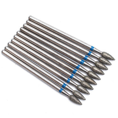 10pc/Set Dijamantno svrdlo za nokte Električna glodala za pedikuru Turpije za manikuru Alat za brušenje zanoktica Dodaci za nokte