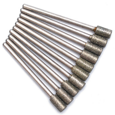 10pc/Set Dijamantno svrdlo za nokte Električna glodala za pedikuru Turpije za manikuru Alat za brušenje zanoktica Dodaci za nokte