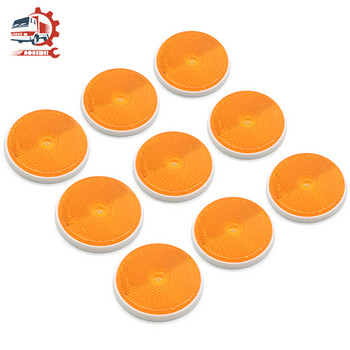AOHEWEI Reflectors Self Adhesive Side Mark Rear Safety Night-Driving Vehicles Round for Boat Caravan Truck Truck Trailer