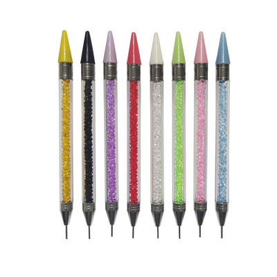 Diamond Embroidery Double Head Point urbjpildspalva Dot Painting Point Pen nagu Art Rhinestone Picker vaska zīmuļa kristāla roktura rīks