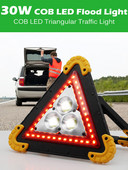 Τριγωνικό φως εργασίας LED αυτοκινήτου Οδική ασφάλεια Ανακλαστική πινακίδα έκτακτης ανάγκης Φωτιστικό συναγερμού βλάβης Φορητό Αξεσουάρ αυτοκινήτου που αναβοσβήνει