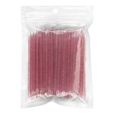 50 kom 9,5X0,4 CM alat za šaranje noktiju s dvostrukom glavom (birač za klinove od perli i gurač zanoktica) Profesionalni alati za bušenje s točkama za podizanje%