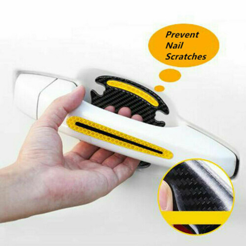 Automobilio durelių rankenų lipdukai Apsauginiai šviesą atspindintys saugos lipdukai Automobilio durelių puodelio dažai Įbrėžimų apsauga Lipdukai Išorės priedai