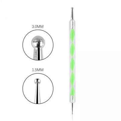 Alat za točkice Vosak Olovka s dvostrukom glavom Rhinestones Zalijepljeni alat za biranje dragulja Branje kristala Nail Art Bočica Bušilica za metal i bojice 2 načina upotrebe