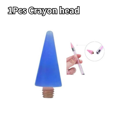 Alat za točkice Vosak Olovka s dvostrukom glavom Rhinestones Zalijepljeni alat za biranje dragulja Branje kristala Nail Art Bočica Bušilica za metal i bojice 2 načina upotrebe