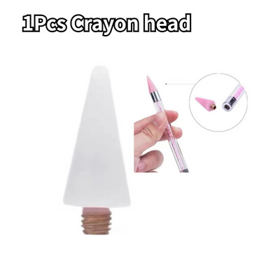 Alat za točkice Vosak Olovka s dvostrukom glavom Rhinestones Zalijepljeni alat za biranje dragulja Branje kristala Nail Art Bočica Bušilica za metal i bojice 2 načina upotrebe