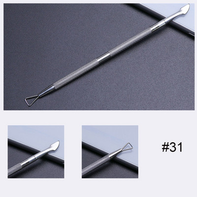 1kom Gusač zanoktica od nehrđajućeg čelika Dead Skin UV Gel Polish Remover Rezač 17 Tip Dvostrani alat za manikuru za nokte TRA17