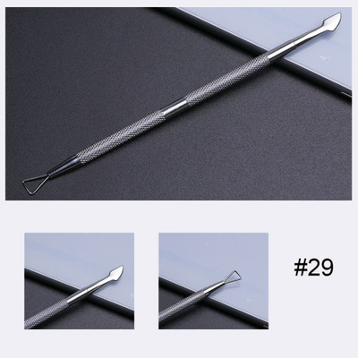 1kom Gusač zanoktica od nehrđajućeg čelika Dead Skin UV Gel Polish Remover Rezač 17 Tip Dvostrani alat za manikuru za nokte TRA17