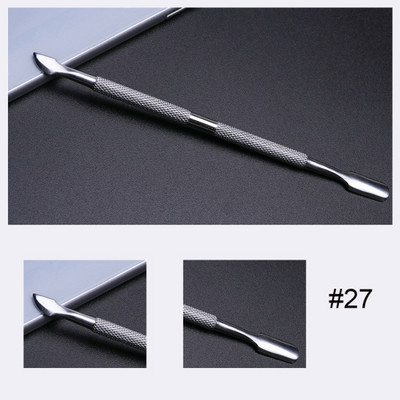 1kom Gusač zanoktica od nehrđajućeg čelika Dead Skin UV Gel Polish Remover Rezač 17 Tip Dvostrani alat za manikuru za nokte TRA17