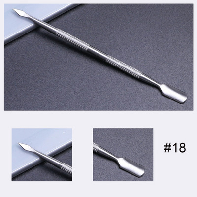 1kom Gusač zanoktica od nehrđajućeg čelika Dead Skin UV Gel Polish Remover Rezač 17 Tip Dvostrani alat za manikuru za nokte TRA17