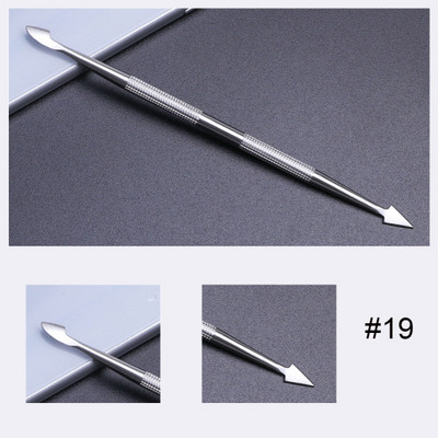 1kom Gusač zanoktica od nehrđajućeg čelika Dead Skin UV Gel Polish Remover Rezač 17 Tip Dvostrani alat za manikuru za nokte TRA17