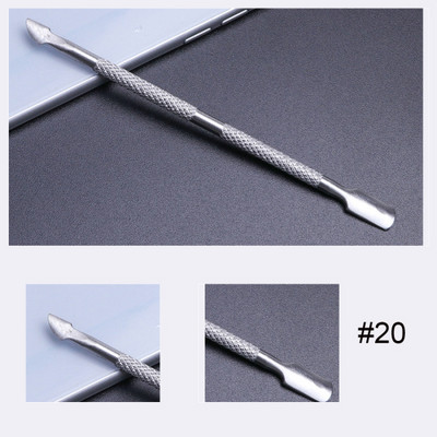 1kom Gusač zanoktica od nehrđajućeg čelika Dead Skin UV Gel Polish Remover Rezač 17 Tip Dvostrani alat za manikuru za nokte TRA17