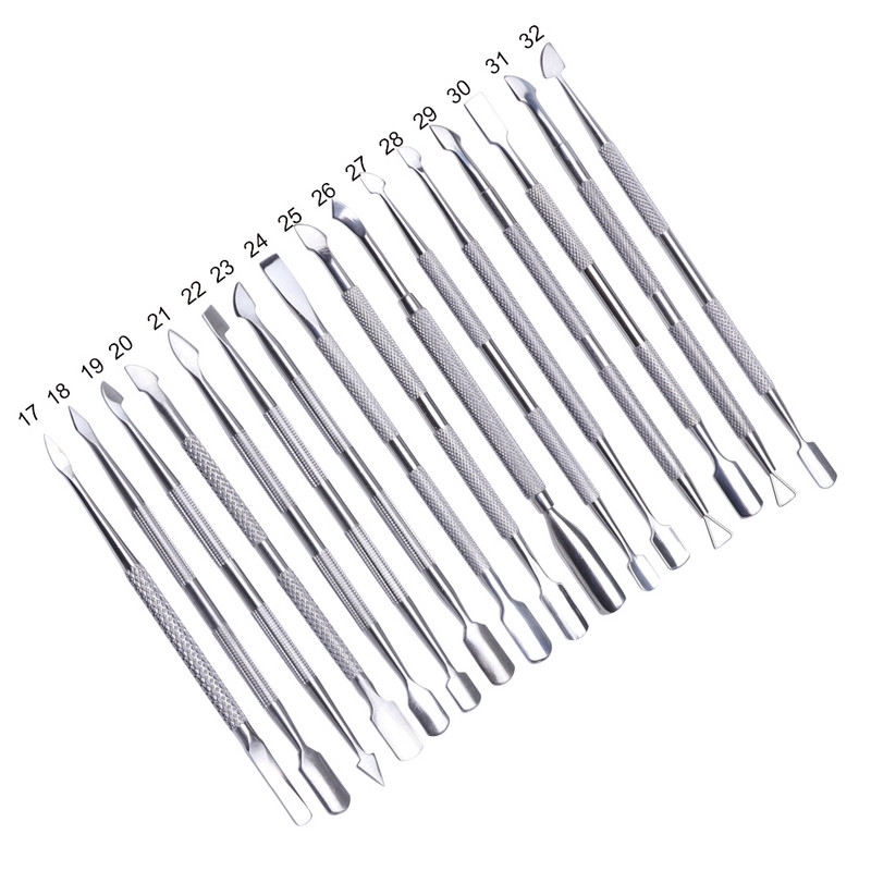 1kom Gusač zanoktica od nehrđajućeg čelika Dead Skin UV Gel Polish Remover Rezač 17 Tip Dvostrani alat za manikuru za nokte TRA17