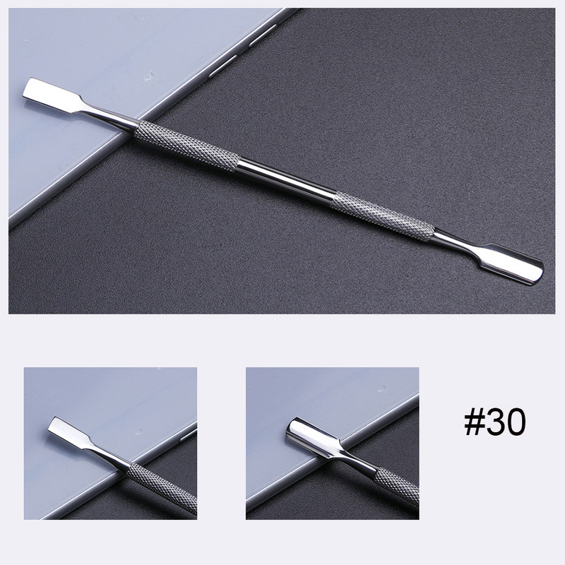 1kom Gusač zanoktica od nehrđajućeg čelika Dead Skin UV Gel Polish Remover Rezač 17 Tip Dvostrani alat za manikuru za nokte TRA17