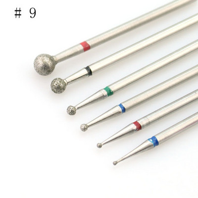 6 buc/set Burghiu pentru unghii Mașină electrică rotativă Bit de manichiură Freză Freză Cuticule pentru Manichiură Pedichiură Accesorii de artă Instrumente
