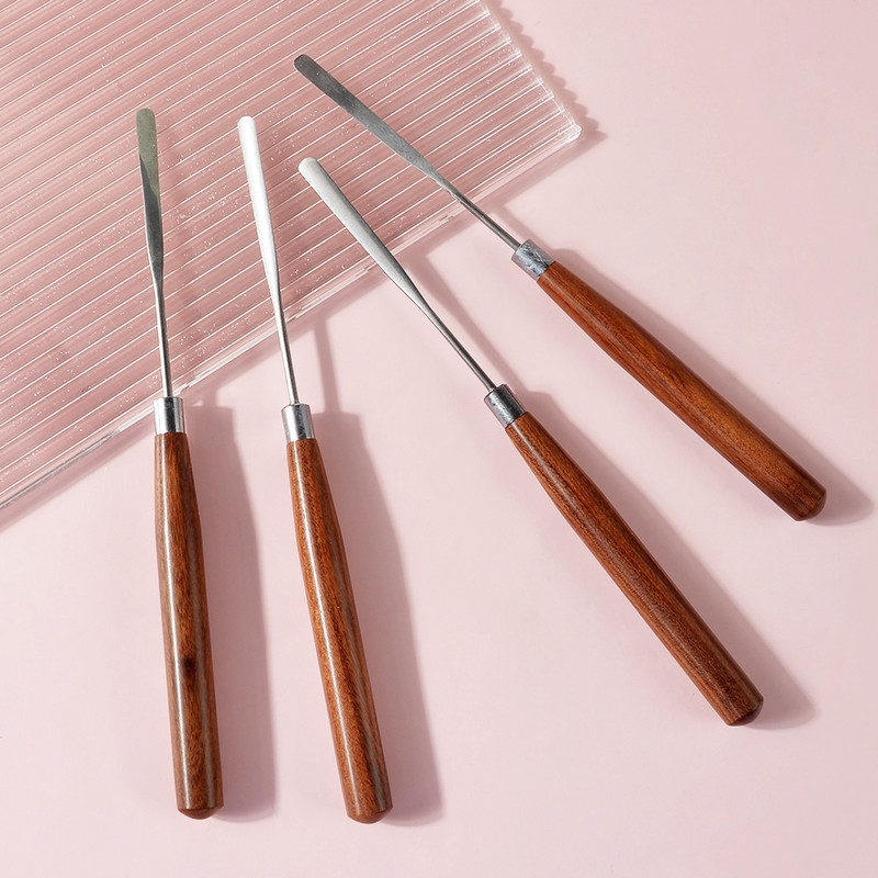 1 KOM Nail Art alat za miješanje od nehrđajućeg čelika, akrilni prah, tekući UV gel, žlica, lopatica, igla, olovka, profesionalni alati