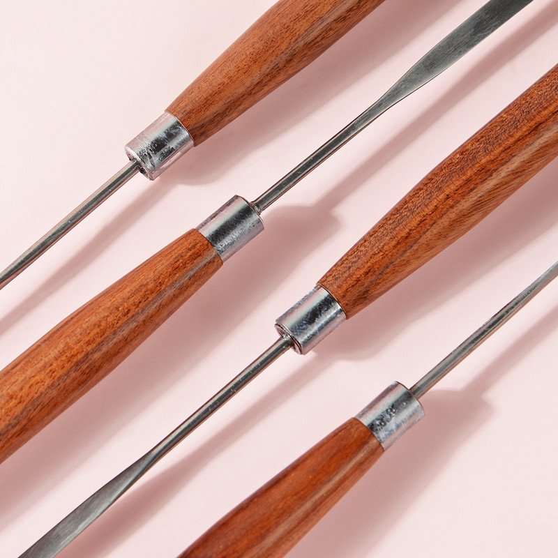 1 KOM Nail Art alat za miješanje od nehrđajućeg čelika, akrilni prah, tekući UV gel, žlica, lopatica, igla, olovka, profesionalni alati