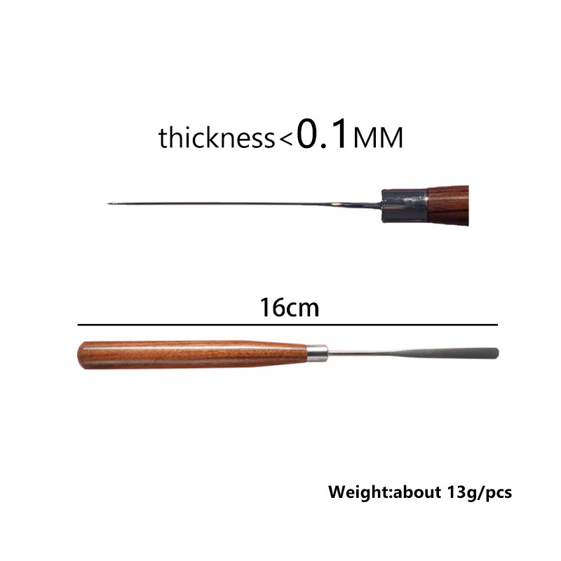 1 KOM Nail Art alat za miješanje od nehrđajućeg čelika, akrilni prah, tekući UV gel, žlica, lopatica, igla, olovka, profesionalni alati