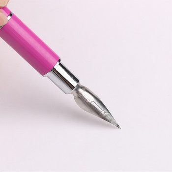 1 комплект 6 глави от неръждаема стомана Направи си сам Nail Art Pen Drawing Dotting Decor Sets for Salon Manicure Pick Up Rhinestones Tools