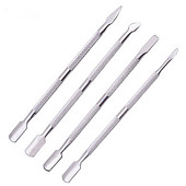 4 db/Szett acél Manikűr tisztító Kétvégű Cuticle Pusher Dead Skin Remover Care körömdíszítő eszköz All for manikűr készlet