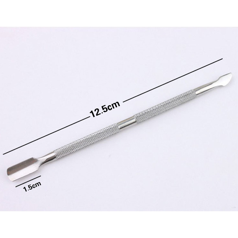 4 db/Szett acél Manikűr tisztító Kétvégű Cuticle Pusher Dead Skin Remover Care körömdíszítő eszköz All for manikűr készlet