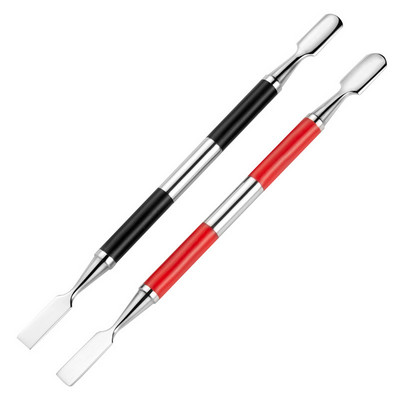 Gurač zanoktica od 2 komada Dvostrani gurači za nokte Lopatica Strugač za nokte Profesionalni alati za nokte od nehrđajućeg čelika za pedikuru