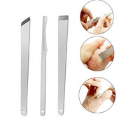 3 gab./komplekts Pēdu pedikīrs nazis Toenail Clipper Kit Dead Skin Remover Callus Rasp File Shaver Ieaugušu nagu kutikulas pēdu kopšanas rīki