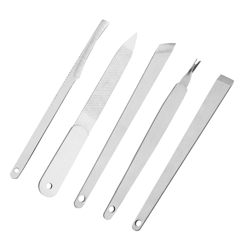 Alati za manikuru Strugalica za nokte na nogama Nož Vilica Set za stopala Gurač za nokte Urasle zanoktice Turpije za uklanjanje mrtve kože Njega stopala Pedikura