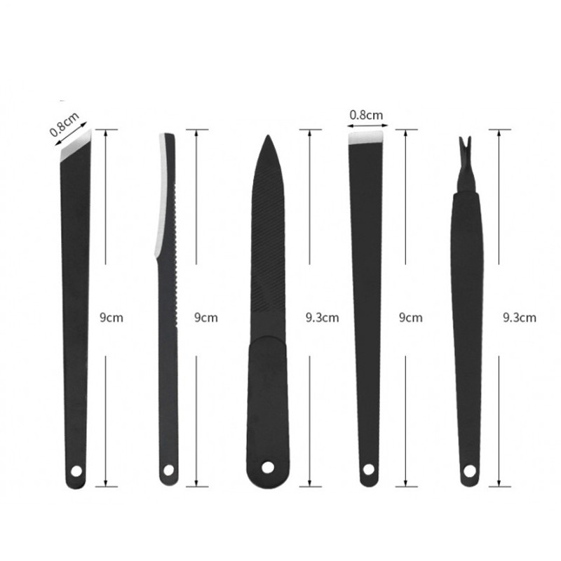 Alati za manikuru Strugalica za nokte na nogama Nož Vilica Set za stopala Gurač za nokte Urasle zanoktice Turpije za uklanjanje mrtve kože Njega stopala Pedikura