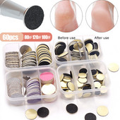 60PCS/KUTIJA Profesionalni brusni papir za mrtvu kožu stopala Rašpica za pedikiranje 80/120/180 Zamjenske turpije za stopala Alat za brušenje brusnog papira