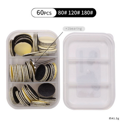 60PCS/KUTIJA Profesionalni brusni papir za mrtvu kožu stopala Rašpica za pedikiranje 80/120/180 Zamjenske turpije za stopala Alat za brušenje brusnog papira