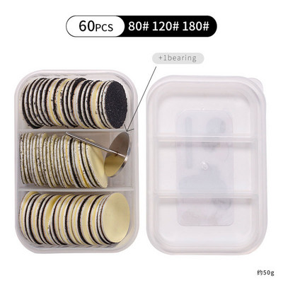 60PCS/KUTIJA Profesionalni brusni papir za mrtvu kožu stopala Rašpica za pedikiranje 80/120/180 Zamjenske turpije za stopala Alat za brušenje brusnog papira