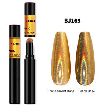 1 τεμ 18 Χρώματα Neon Aurora Solid Powder Air Cushion Magic Pen Nail Art Laser Magic Mirror Effect Phantom Nails στυλό Εργαλείο μανικιούρ