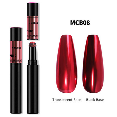 1Pcs 18 Boja Neon Aurora Čvrsti Puder Air Cushion Magic Pen Nail Art Laser Magic Mirror Effect Phantom Nails Pen Alat za manikuru