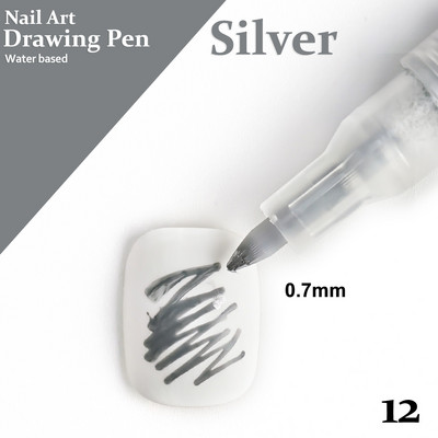 Nail Art Olovka za crtanje grafita Akrilna vodootporna linija za slikanje DIY cvijet 3D apstraktne linije Alati za nokte Pribor za manikuru