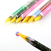 3 kom. Profesionalni alati za šaranje noktiju Bead Gems Studs Birač Alati za uređenje noktiju Voštana olovka Rhinestone Pick Up Dril Dril Štap